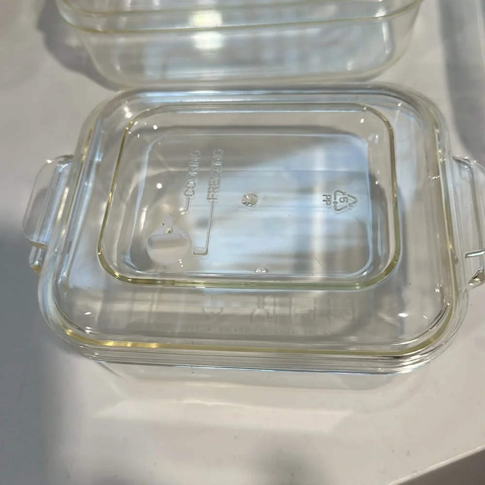 Clear Plastic Food Storage Containers for microwave food with steam vent​